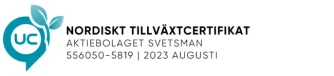 UC Nordiskt Tillväxtcertifikat för Aktiebolaget Svetsman